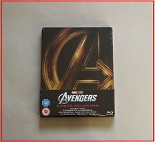 AVENGERS TRILOGY 3 MOVIE COLLECTION - UK BLU-RAY STEELBOOK * ULTRON INFINITY