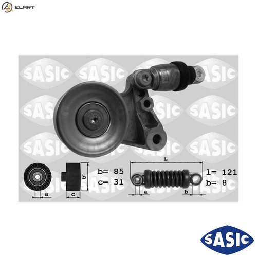 Belt tensioner vribbed - belt,