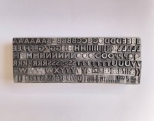 Letterpress Type - Gill Sans