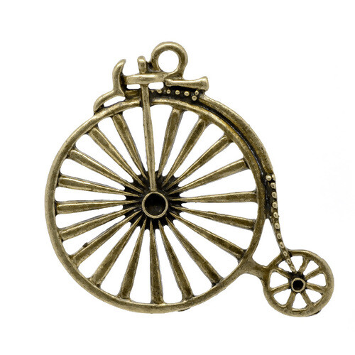 Penny farthing charms antique - farthing,