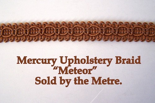 Copper colour upholstery braid - copper,