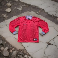 Vtg 90s Nike Team Sports Soccer Template Jersey Shirt Size Medium Long Sleeve
