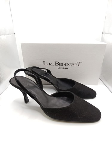 Bennett black leather heel - bennett,