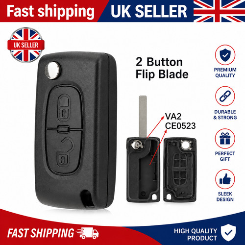 Button flip car - button, case