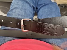 Black Leather Diesel Belt