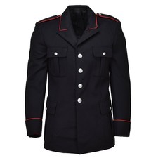 Genuine Italian Military Jacket Carabinieri Black with Red Stripes