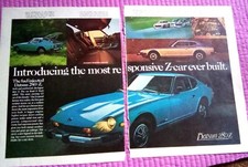1975 Datsun 280-Z Fuel Injected Responsive GT 2 page Print Ad