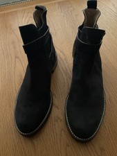 Ladies Joules Black Suede Ankle Boots Size6
