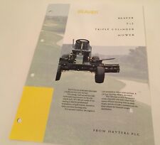 HAYTER Beaver T12 Triple Cylinder Mower Original 1992 Brochure