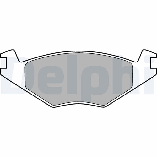 Lp505 delphi brake - pad, set