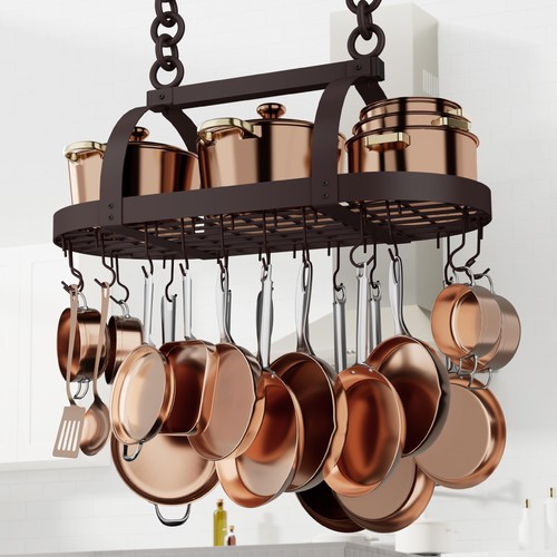 85cm oiled bronze hanging pot - hanging,