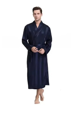 Mens satin silk - silk, robe
