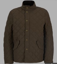 Barbour Men's Shoveler Quilted Jacket Dark Sand XXL. Brand New Without Tags.