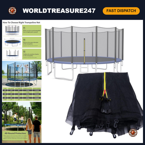 Trampoline safety net - safety,