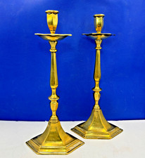 Candlesticks old brass - candlesticks,