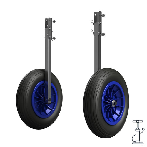 Boat transom wheels launching - boat,