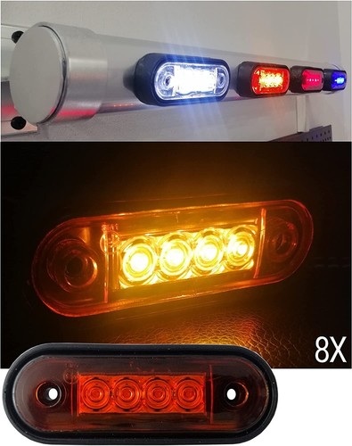 Curved fit led orange amber - led,