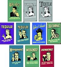 RETRO FRIDGE MAGNET DRINKING
