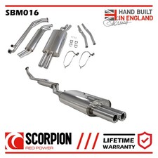 SBM016 Scorpion Exhaust Full System fits BMW 325 E30 inc Cabrio & Touring 85-89