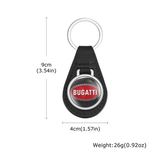 Bugatti leather keychain - bugatti,
