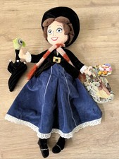 Disney Store Exclusive Mary Poppins Soft Plush Doll 20” - With Bag & Umbrella