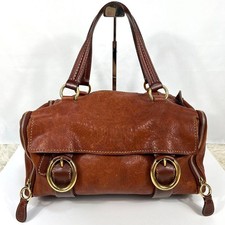 D&G Dolce & Gabbana Handbag Brown Y2K Leather No Accessories