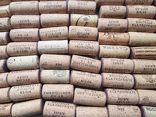 100 used wine corks for - wine, art