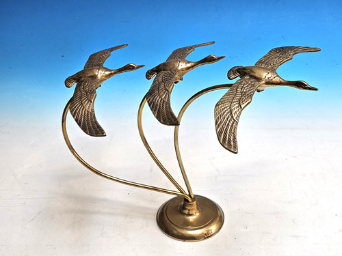 Vintage solid brass three - brass,