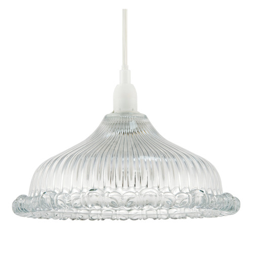 Modern clear line - ribbed, glass