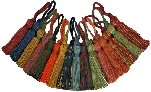 Cotton key tassels - tassels, x4