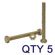 2BA x 2" Brass Hexagon Set