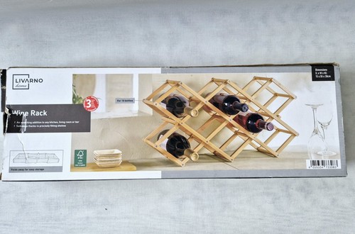 Bamboo wine rack - bamboo, bottle