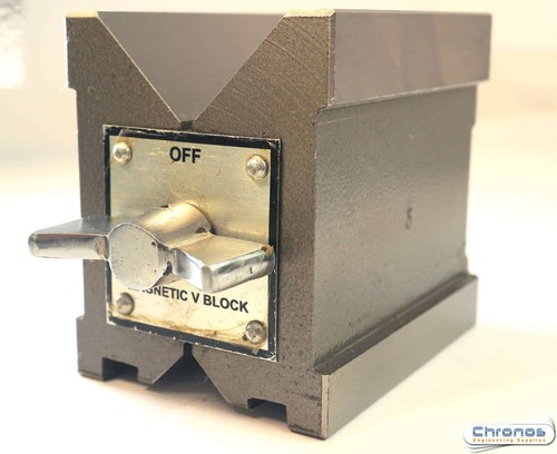 Magnetic vee block for - vee, v