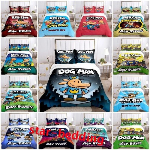 Kids dog man and cat - kids, duvet