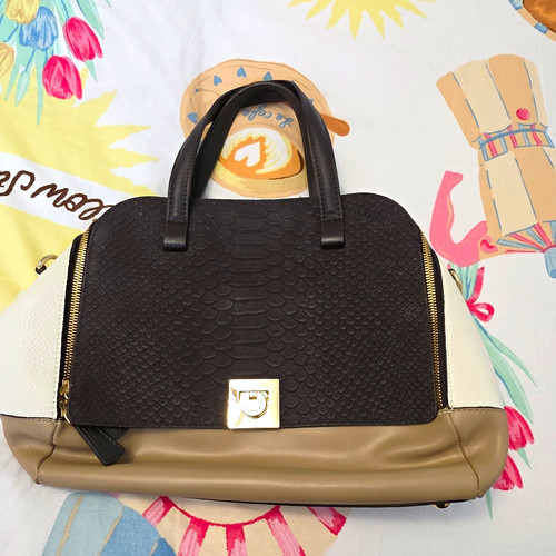 Furla black white - furla, black/white/beige