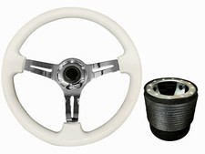 White Chrome TS Steering Wheel