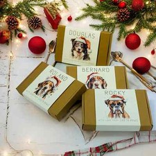 ANY DOG BREED -Dog Christmas Gift - Personalized  Box Of Dog Treats - Dog Xmas