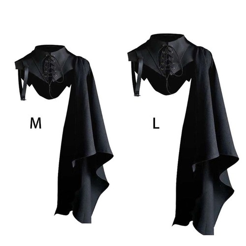 Medieval armor black cloak - medieval,
