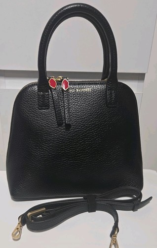 Lulu guinness black pebbled - guinness,