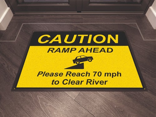 Caution ramp ahead - caution,