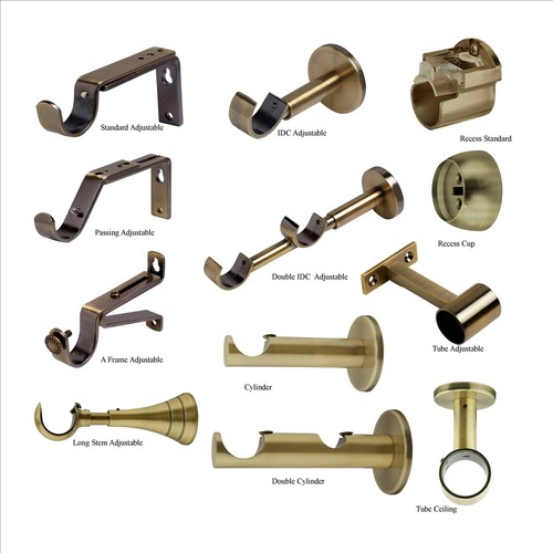 Curtain pole bracket - pole, bracket,