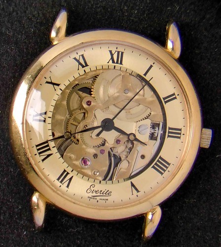 Everite skeleton gold tone - everite, gold-tone