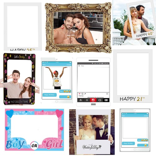 Photo booth props frame selfie - booth,
