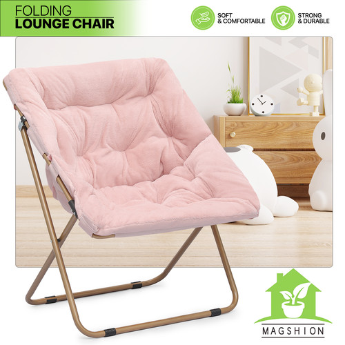 Foldable soft pink - pink, faux