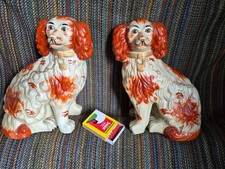 Pair of large hand-painted