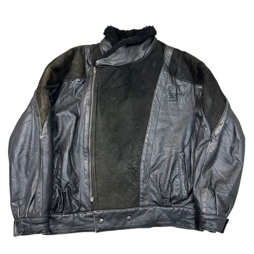 Vintage real leather bomber - vintage,