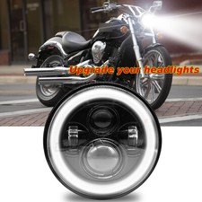 7" Motorcycle LED Hi/Lo Headlights Black For Kawasaki 1000 LTD 1977-1982