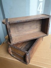 Vintage Brick Mould, Wooden Storage Box, wooden display box