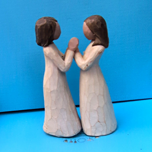 Willow tree sisters heart - by,