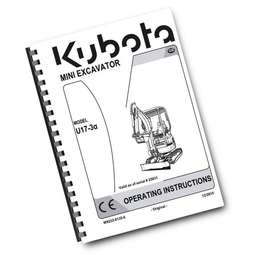 Kubota mini excavator u17 - kubota, u17-3a